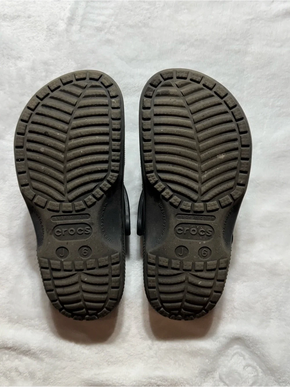 CROCS Kids Black Classic Clogs with Heel Strap